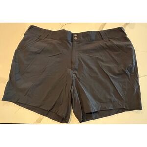 Columbia PFG Performance Fishing Gear Shorts Women 24W Black Navy Outdoor Hiking